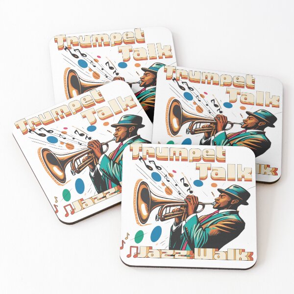 Item preview, Trumpet Talk, Jazz Walk Musician in 60s Swinging Vibe designed and sold by lozsart.