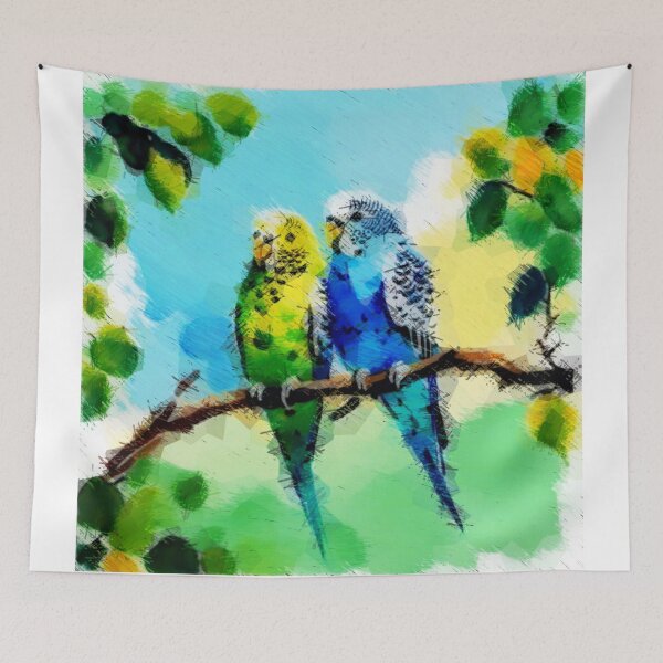 Item preview, Budgies White v2 designed and sold by Helios Be. Lavsh.
