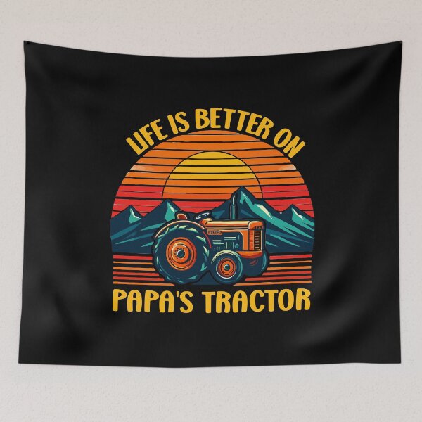 Item preview, Life Is Better On Papa's Tractor Driver Farmer Dad Family designed and sold by Stick-Artistry.