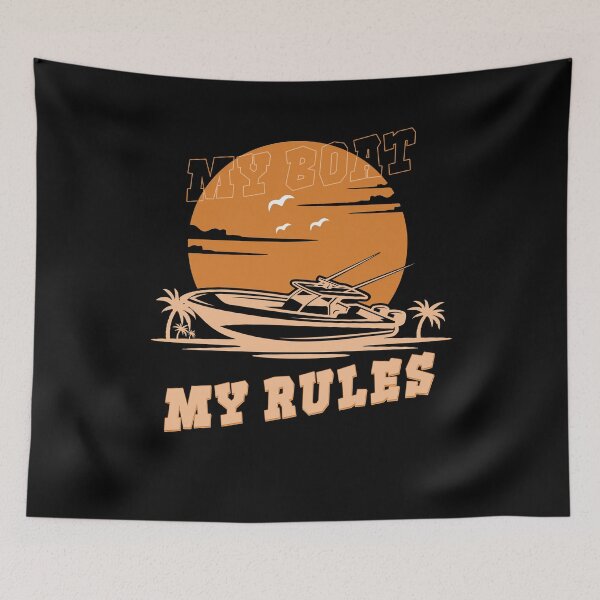 Item preview, Funny Captain My Boat My Rules Boating Ship Boat Yacht designed and sold by 07Art.
