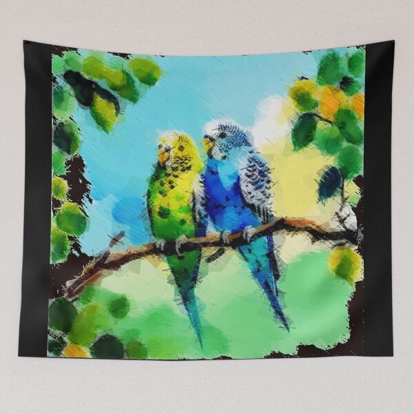 Item preview, Budgies Black v2 designed and sold by Helios Be. Lavsh.