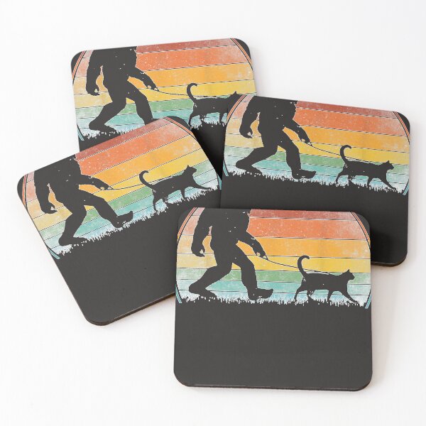 Item preview, Bigfoot Walking Cat Sasquatch Black Cat Lover Gift  designed and sold by spvgapjtv.