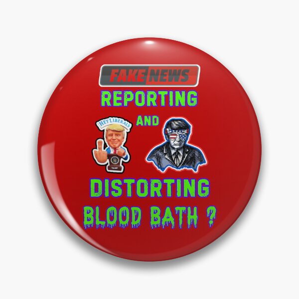 Item preview, Fake News Trump Blood Bath designed and sold by WoodburyLake.