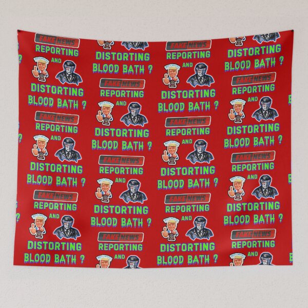 Item preview, Fake News Trump Blood Bath designed and sold by WoodburyLake.