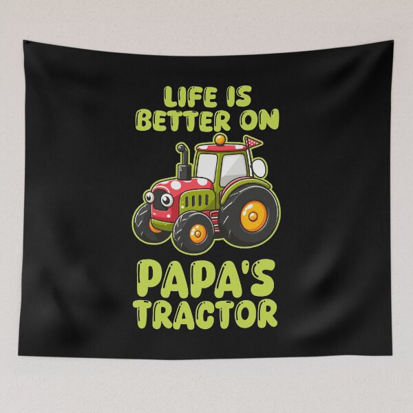 Item preview, Life Is Better On Papa's Tractor Driver Farmer Dad Family designed and sold by Stick-Artistry.
