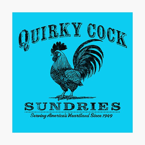 Item preview, Quirky Cock Vintage Design...perfect vintage throwback! designed and sold by MalmoDesigns.