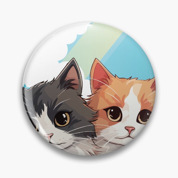 Item preview, TWO CUTE CARTOON KITTEN  designed and sold by TeyMank.