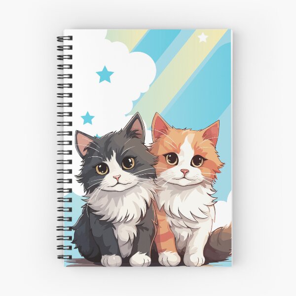 Item preview, TWO CUTE CARTOON KITTEN  designed and sold by TeyMank.