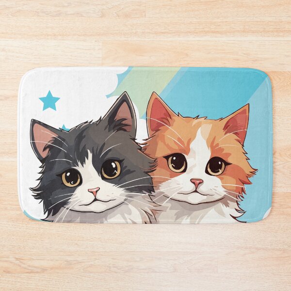 Item preview, TWO CUTE CARTOON KITTEN  designed and sold by TeyMank.