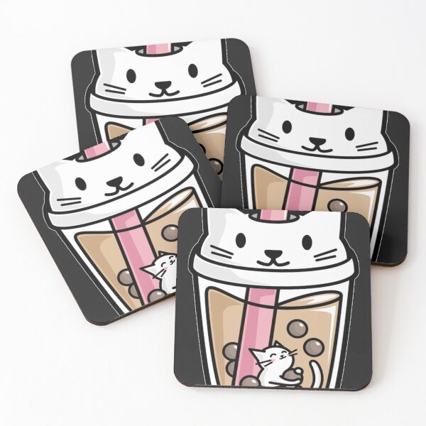 Item preview, Boba Ea Bubble Ea   Cute Kawaii White Cat   designed and sold by xqklwnyqv.