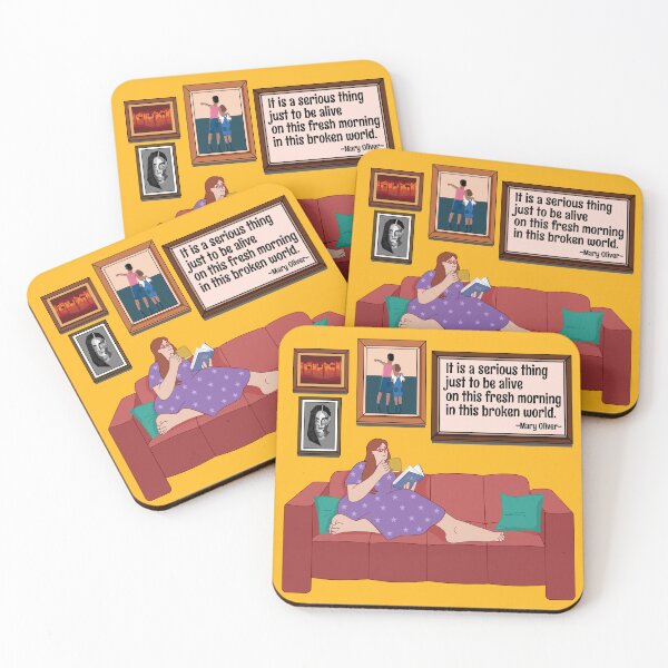 Item preview, Woman Reading and Having Coffee designed and sold by Sfumata Illustration.