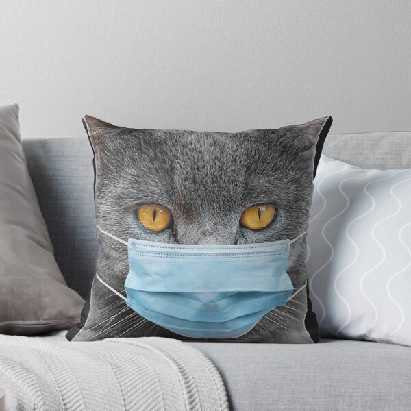 Item preview, British Shorthair Cat Face Mask Love Grey Cats Furry Feline  designed and sold by xqklwnyqv.