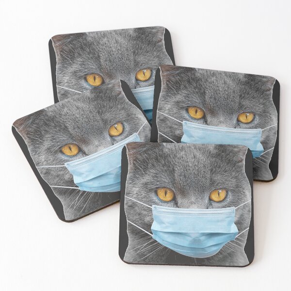 Item preview, British Shorthair Cat Face Mask Love Grey Cats Furry Feline  designed and sold by xqklwnyqv.