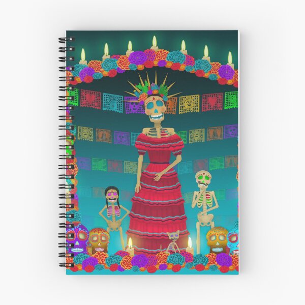Item preview, Blue Ómbre Day of the Dead designed and sold by Cynthia De La Torre.