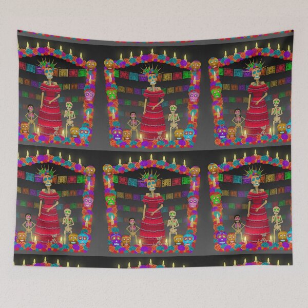 Item preview, Black & Gray Ómbre Day of the Dead designed and sold by Cynthia De La Torre.