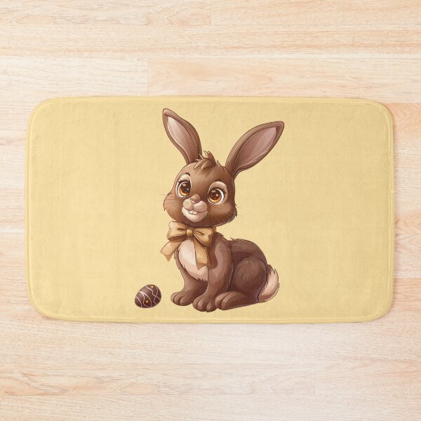 Item preview, Chocolate Colored Easter Bunny and Egg designed and sold by LarkspurAndTea.