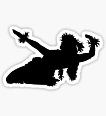 A female Hula dancer Sticker