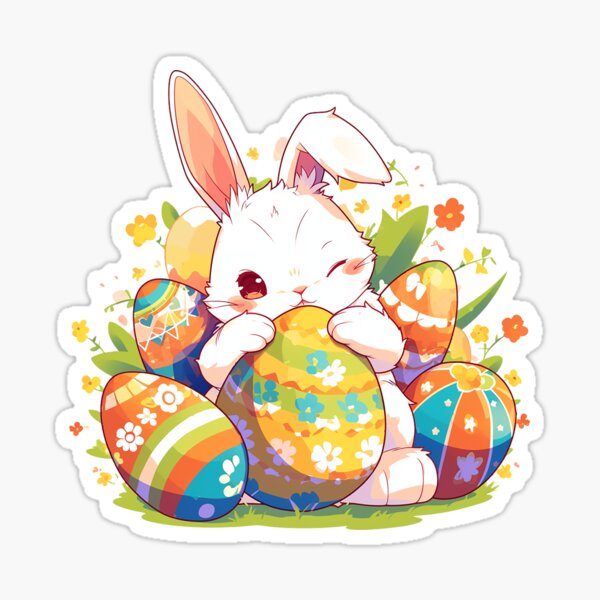 Item preview, Easter Bunny Illustration designed and sold by Muggers-Inc.