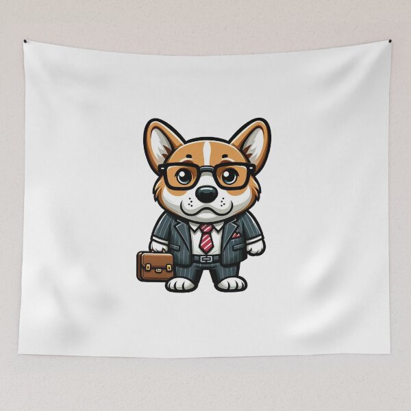 Item preview, employee corgi designed and sold by FerdiEverywhere.