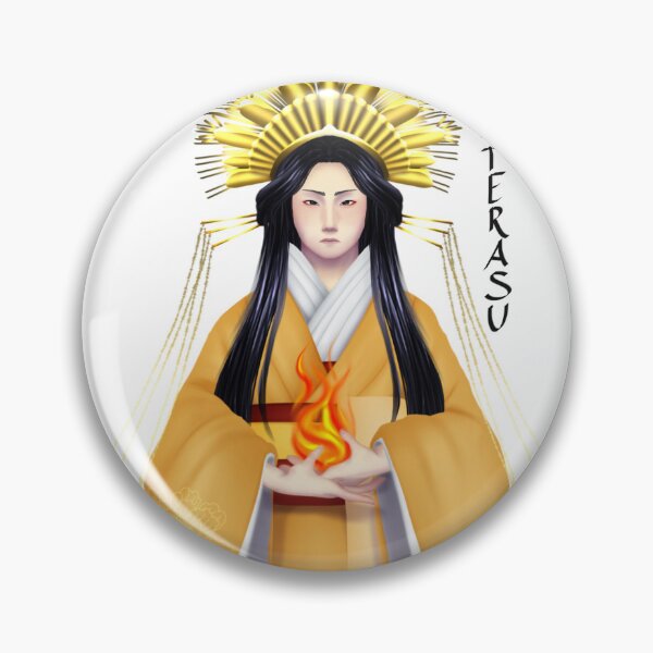 Item preview, Sun Goddess Amaterasu - white background w/o lighting - Typography designed and sold by Leeh-designs.