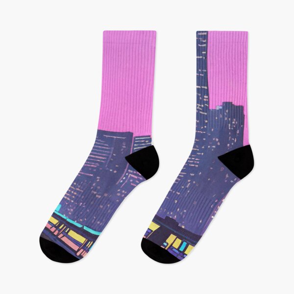 Item preview, Vintage Retro Tokyo Japan Subway Sunset Relaxing Skyscraper  designed and sold by Freshfroot.