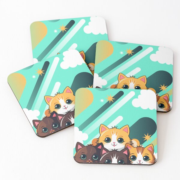 Item preview, CUTE CARTOON KITTEN  designed and sold by TeyMank.