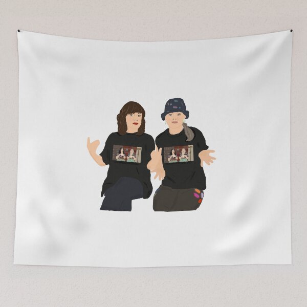 Item preview, Jen and Meg: teatime t-shirt (no background)  designed and sold by artoftilly.