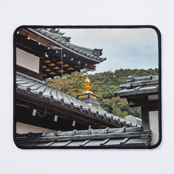 Item preview, Golden Ornament on Temple Roof in the Rain designed and sold by Renee McShane.