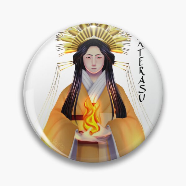 Item preview, Sun Goddess Amaterasu - white background w lighting - Typography designed and sold by Leeh-designs.
