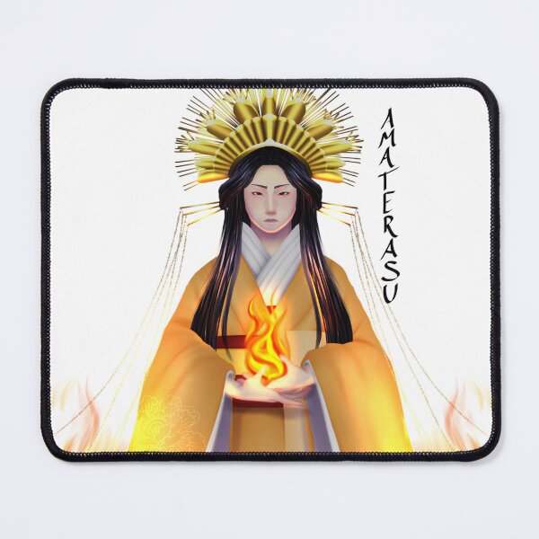 Item preview, Sun Goddess Amaterasu - white background w lighting - Typography designed and sold by Leeh-designs.