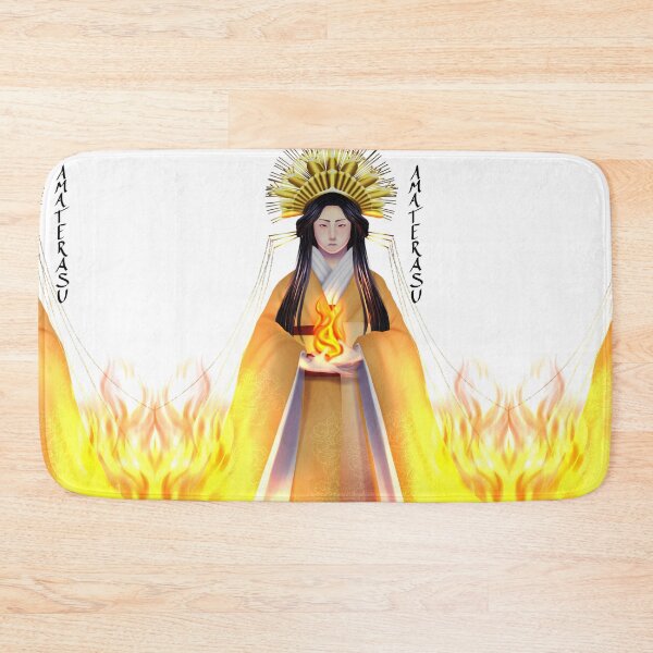 Item preview, Sun Goddess Amaterasu - white background w lighting - Typography designed and sold by Leeh-designs.
