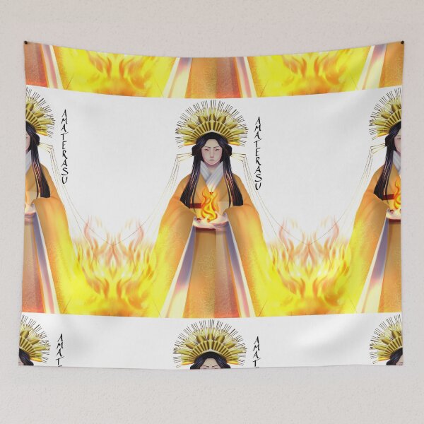 Item preview, Sun Goddess Amaterasu - white background w lighting - Typography designed and sold by Leeh-designs.