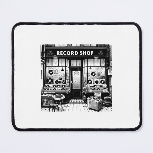 Item preview, record shop designed and sold by OldSchoolRetro.