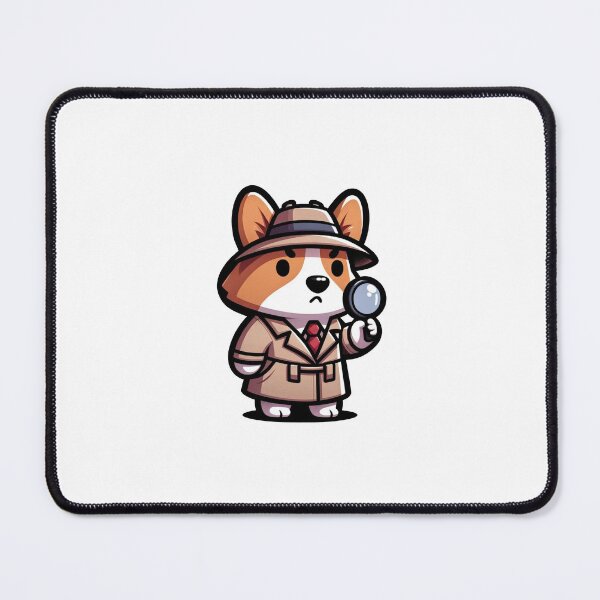 Item preview, corgi detective designed and sold by FerdiEverywhere.