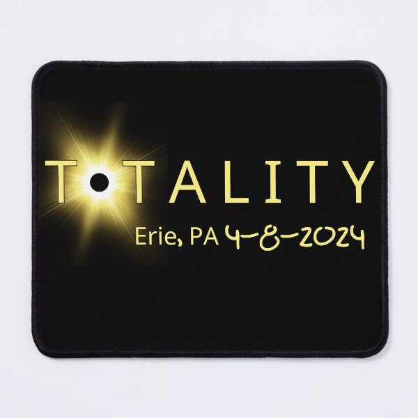 Item preview, Total Solar Eclipse T-shirt April 8, 2024 Totality Erie Pennsylvania Eclipse Watch Party Celabration Black Shirt designed and sold by Graykat.