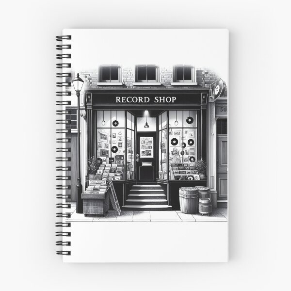 Item preview, record shop designed and sold by OldSchoolRetro.