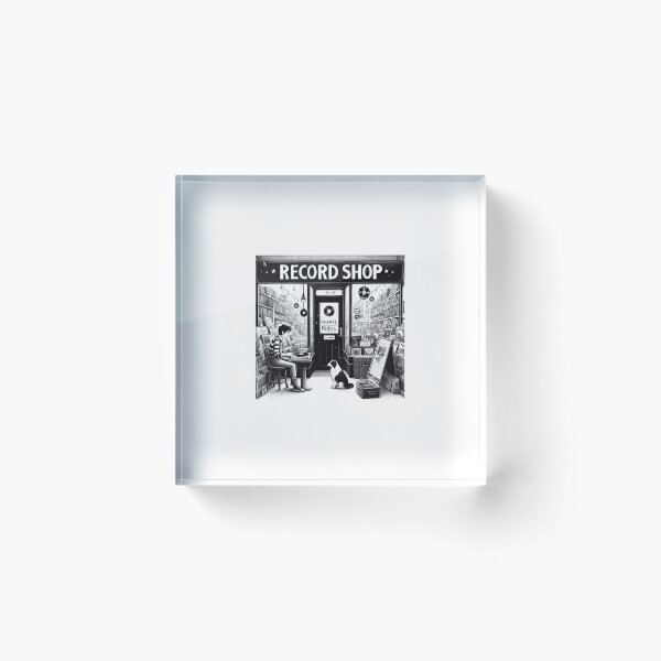 Item preview, record shop designed and sold by OldSchoolRetro.