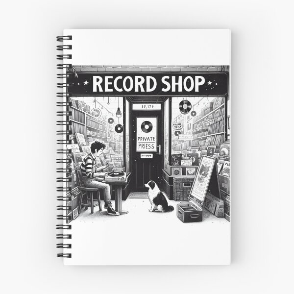 Item preview, record shop designed and sold by OldSchoolRetro.