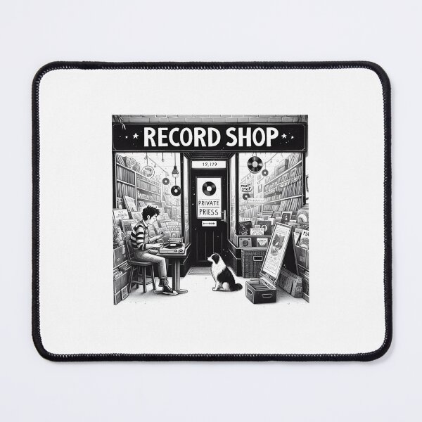 Item preview, record shop designed and sold by OldSchoolRetro.