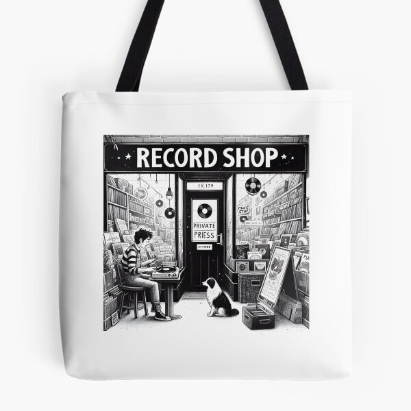 Item preview, record shop designed and sold by OldSchoolRetro.