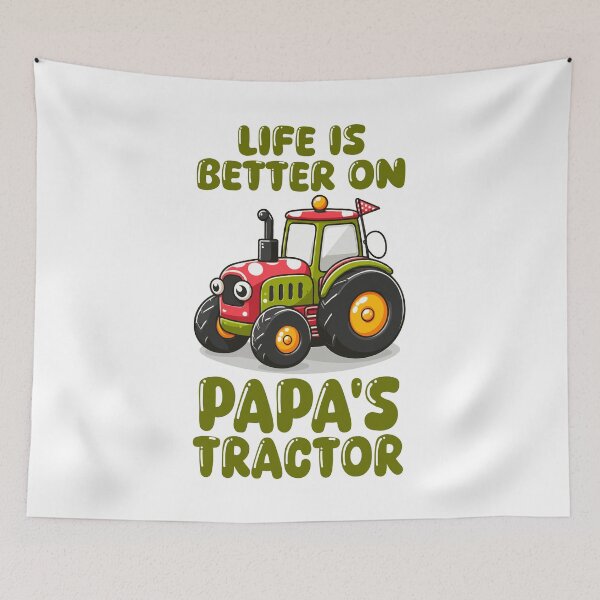 Item preview, Life Is Better On Papa's Tractor Driver Farmer Dad Family designed and sold by Stick-Artistry.