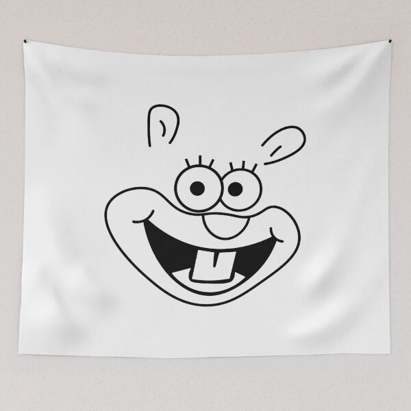 Item preview, Sandy Cheeks Happy face designed and sold by Mohamed Abd El Salaam.