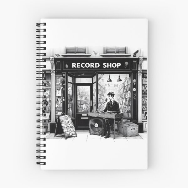Item preview, record shop designed and sold by OldSchoolRetro.