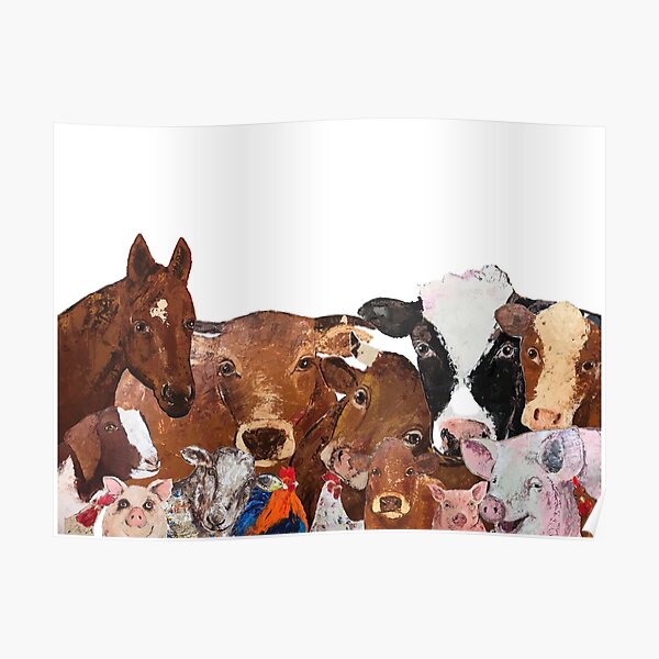 Farm animals Poster
