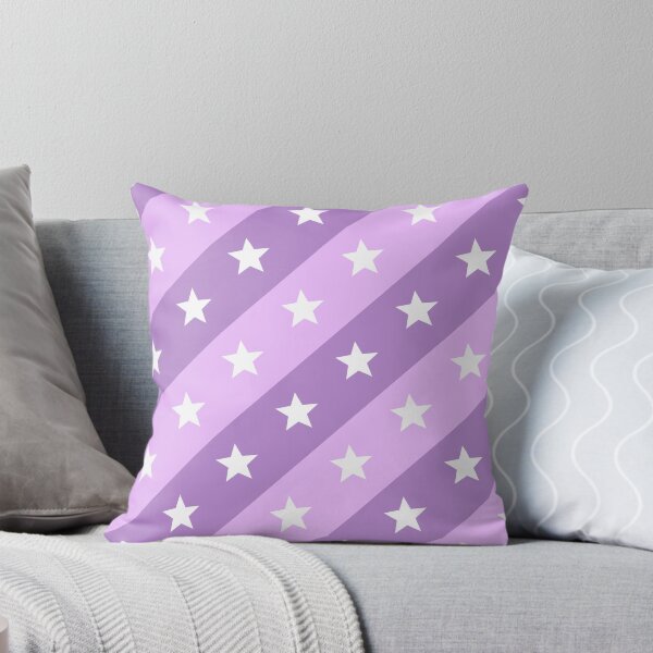 Item preview, White Stars Lavender Purple Violet  Stripes Supreme Templates designed and sold by Alchemy-A-La-G.