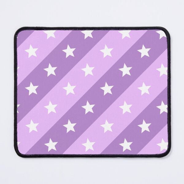 Item preview, White Stars Lavender Purple Violet  Stripes Supreme Templates designed and sold by Alchemy-A-La-G.