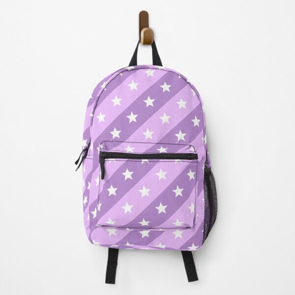 Item preview, White Stars Lavender Purple Violet  Stripes Supreme Templates designed and sold by Alchemy-A-La-G.