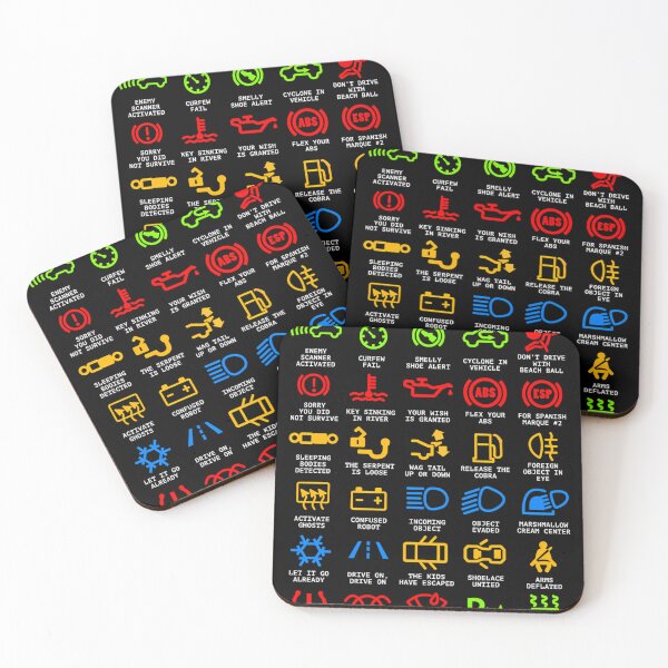 Item preview,  Know Your Car Warning Lights Mechanics Funny Sarcastic Graphic designed and sold by ANDREWCOUPHG.