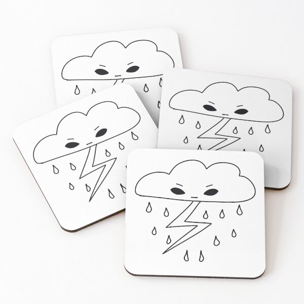 Item preview, Angry Little Cloud designed and sold by StrawberryUnicornCo.