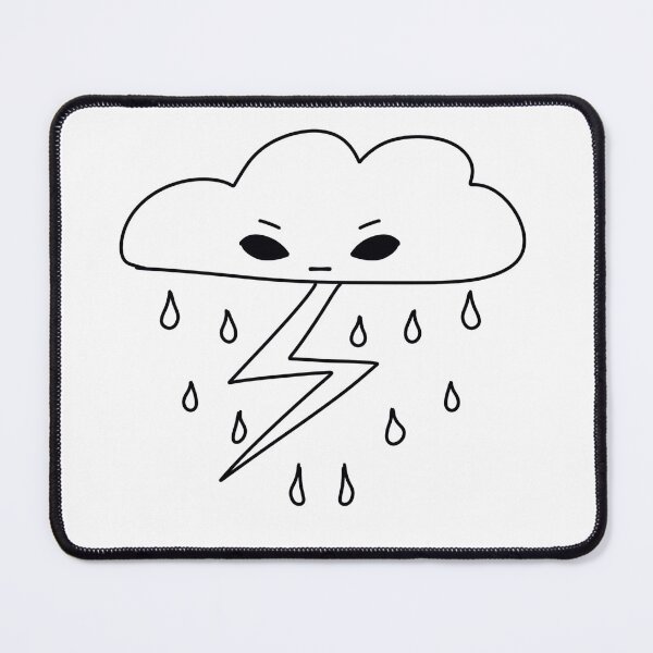 Item preview, Angry Little Cloud designed and sold by StrawberryUnicornCo.